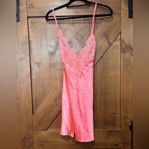 Victoria's Secret Coral Lace Chemise